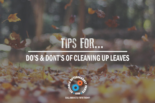 Do's and Don'ts of cleaning up leaves