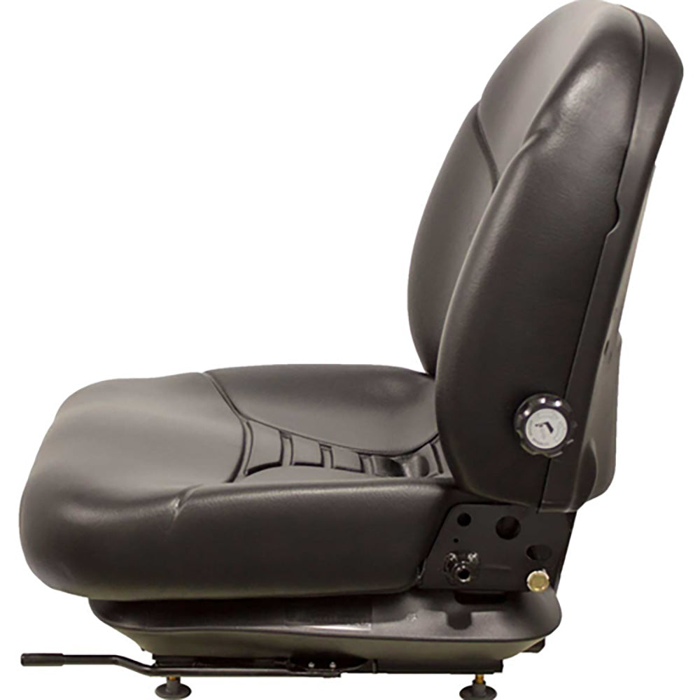 One New Aftermarket Seat with Mechanical Suspension Black Vinyl 04052900