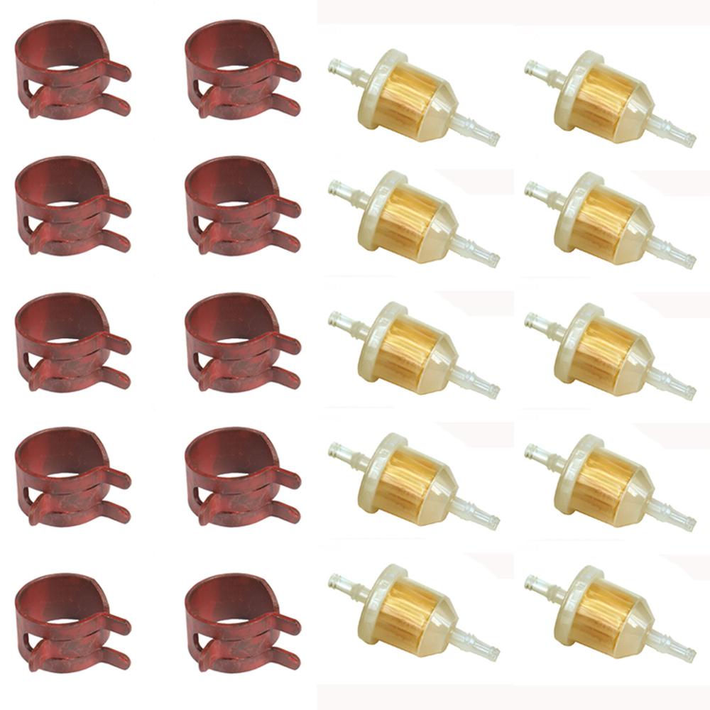 Filter and Hose Clamp 10 Pack Fits Wright Replaces 34490003