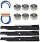 Deck Kit Bearings Blades Belt Fits John Deere 50" mower 300 316 317 318 322 332