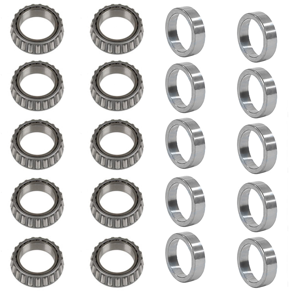 (Pack of 10) Trailer Hub Wheel Bearing Set LM11949 LM11910 0.75'' x 1.781''
