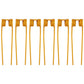 6 Double Teeth Tedder Tines 15.375" Tines x 3.50" Gap x 2.75" Coil