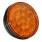 019-01-181 Amber 4" Round LED Light 12 / 24 Multi Volt T Light Turn Signal