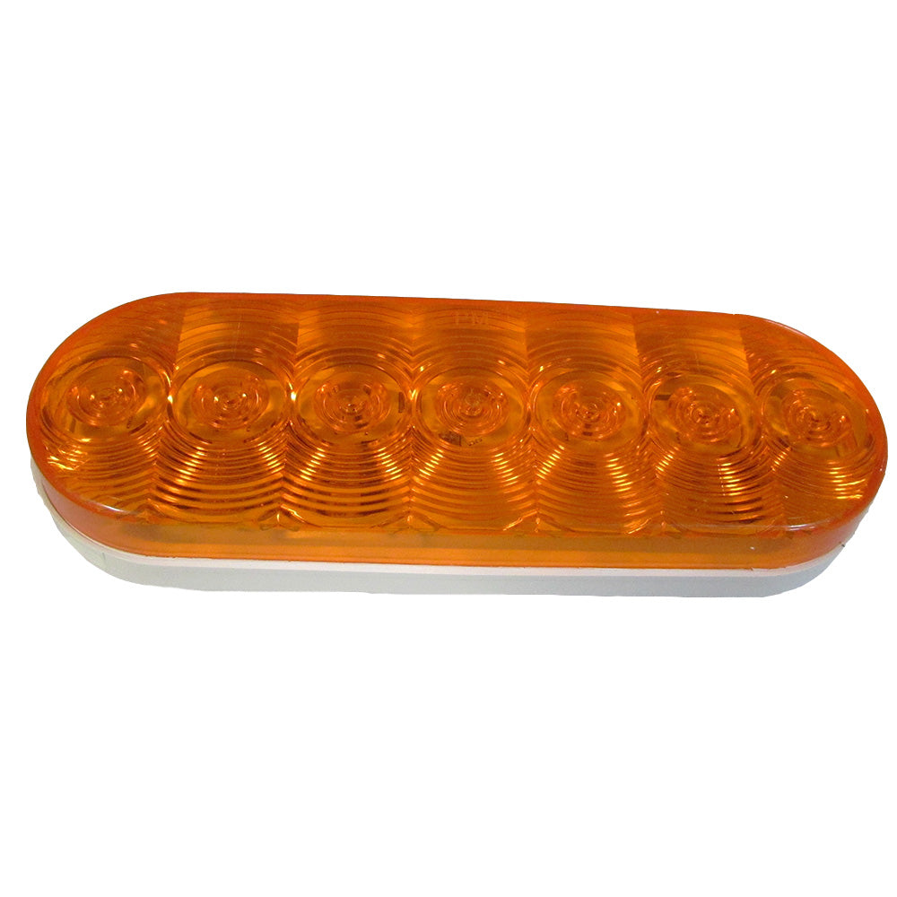 6" Oval Orange LED Light Fits Kenworth Replaces 1-019-03-300