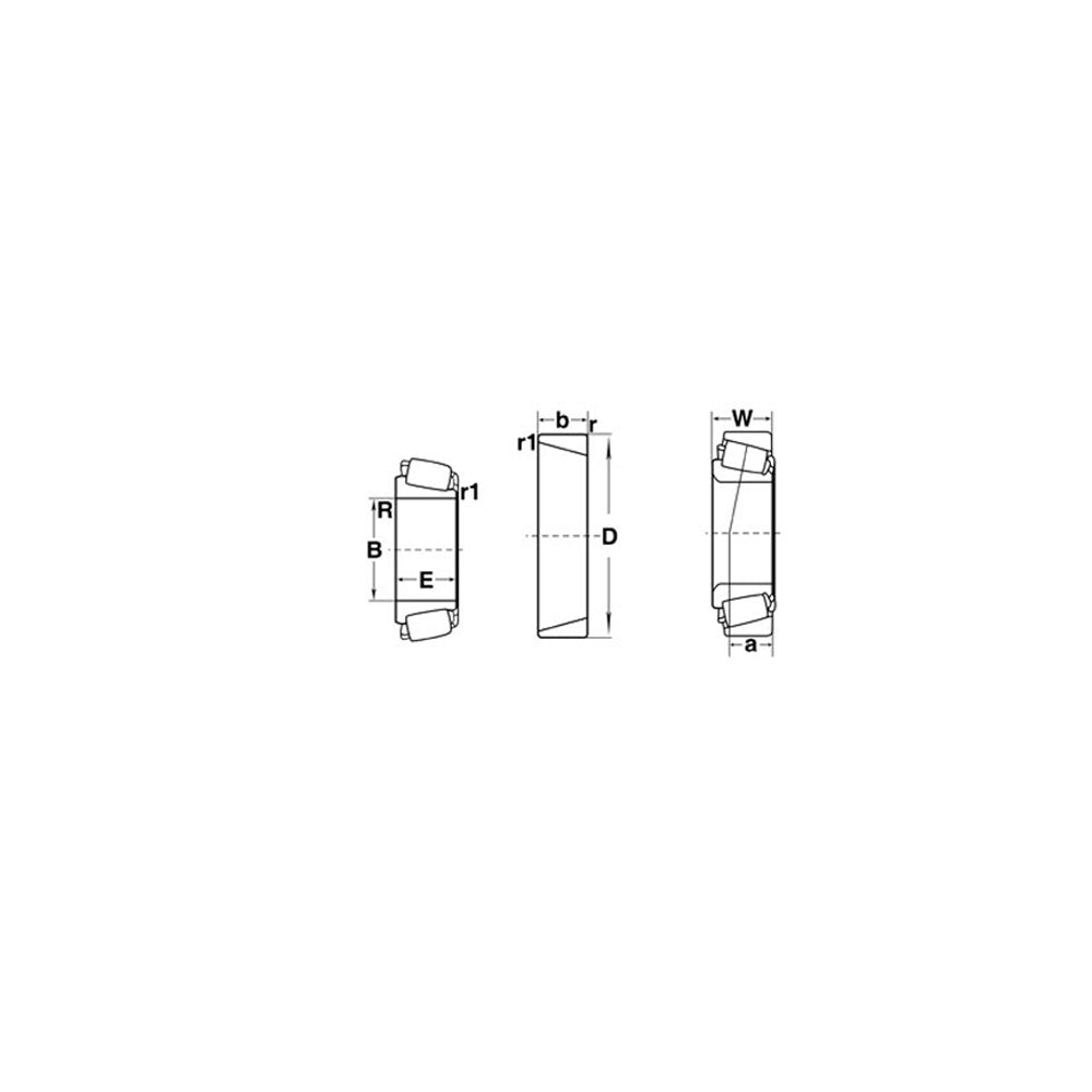 Tapered Bearing Cup Fits Universal Products Replaces 02420