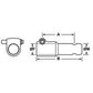 13393 PTO Adaptor 1 3/8"- 6 X 1 3/8"- 21 Quick Release Push Pin Style