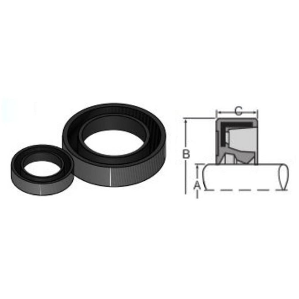 S.50193 Double Lip Seal, 22 x 35 x 8mm Fits Kubota