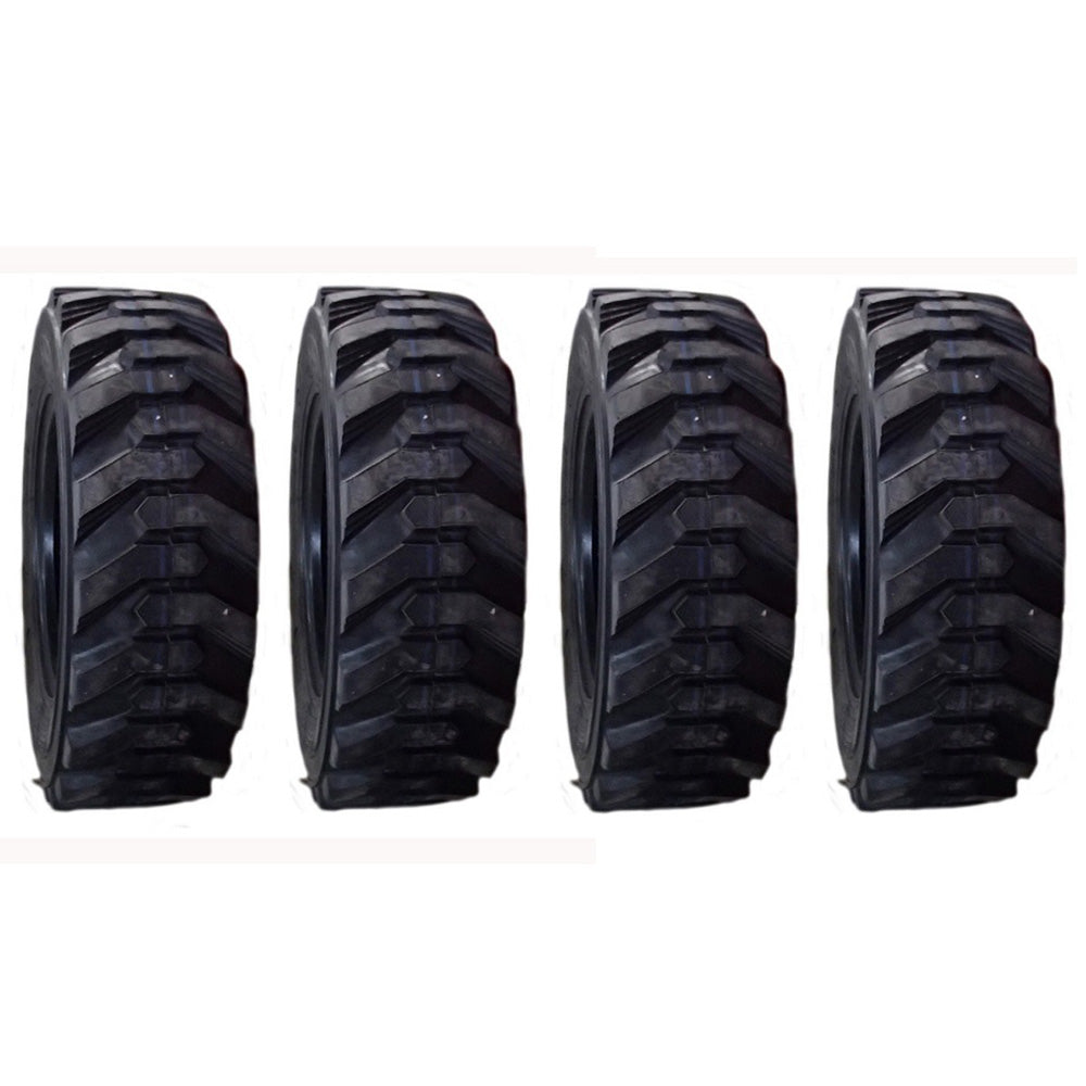 4 HD 10-16.5 Skid Steer Tires 10X16.5 Fits Bobcat