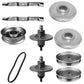 Fits Murray 42" Deck Rebuild Kit Includes Spindle Blades Belt Pulleys Adapters
