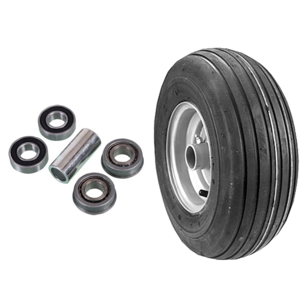 13X650X6 4PLY Wheel Assembly & Bearings for Dixie Chopper Silver(D50)