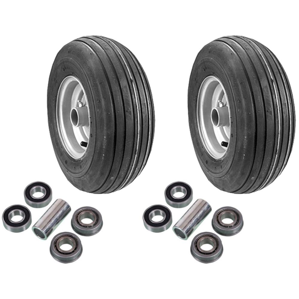 2 pk. 13X650X6 4PLY Wheel Assembly 10202 97166 Silver (#D65) fits Dixie Chopper