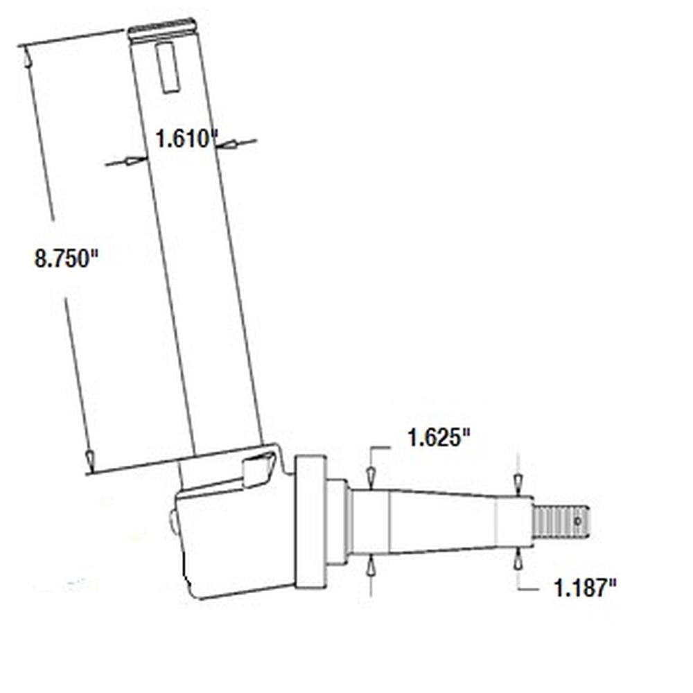 1022018 LH Spindle Fits Allis Chalmers I-600 500 600 Right Hand I-60 615