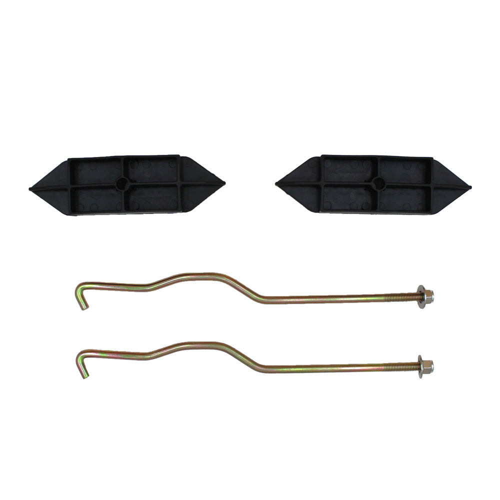 (2 Pk) Battery Hold Down Plate w/Rods 102534001 Fits Club Car Electric 48V Only