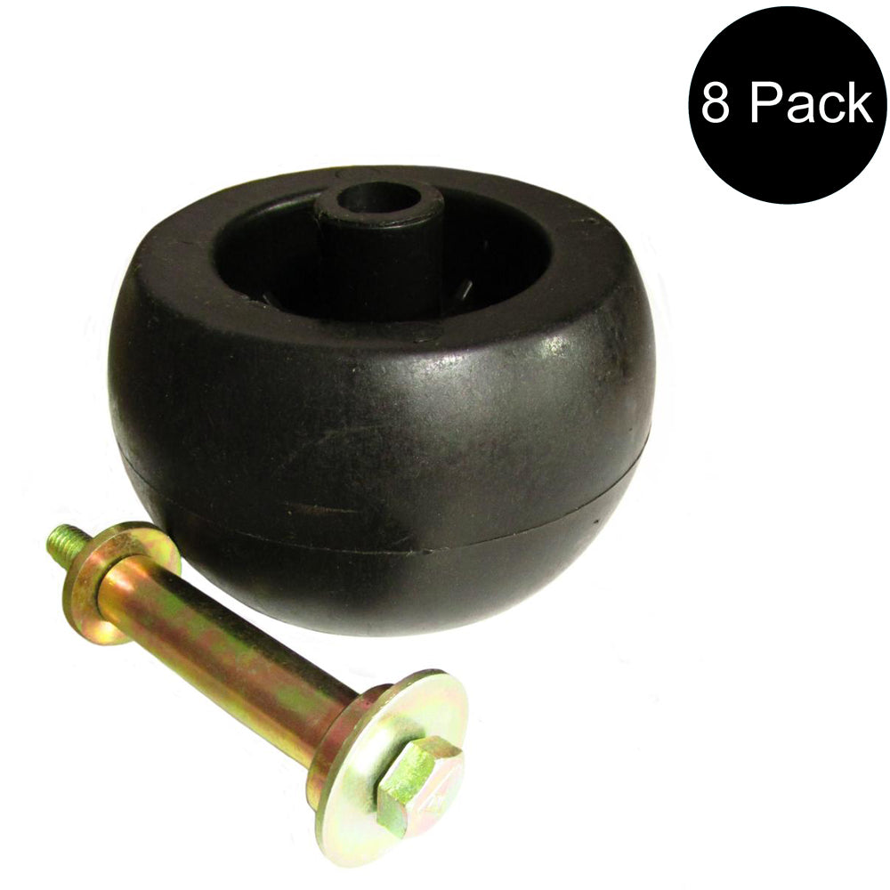 (8) Anti Scalp Deck Wheel Roller w/ Hardware Fits Exmark Mower 103-7263 109-2098