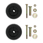 2Pk Anti Scalp Mower Deck Wheel Roller Kit w Hardware For Stander Wright Sentar
