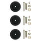 (3) Anti Scalp Deck Wheel Roller w/ Hardware Fits Exmark Mower 103-7263 103-3168