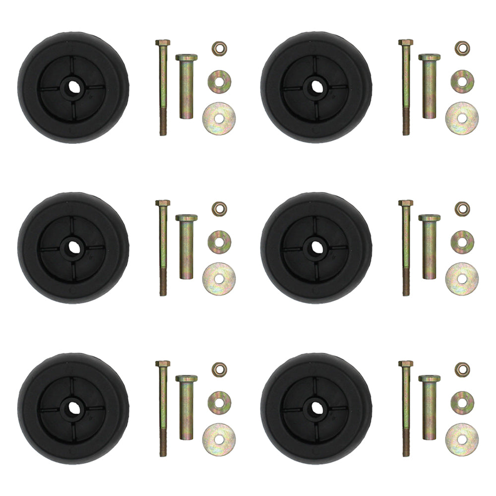 (6) Deck Wheel Roller Kits Fits Exmark 116-9981 Turf Ranger Turf Tracer Tractors