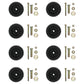 Qty 8: Deck Wheel Kit Fits Exmark Replaces 103-3168