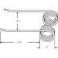 One New Pickup Tine Fits Case IH 3440, 3450, 3640, 3650 Balers
