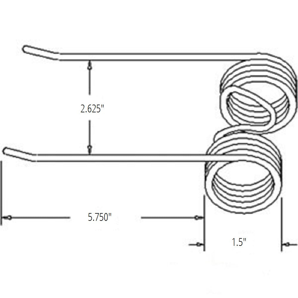One New Pickup Tine Fits Case IH 3440, 3450, 3640, 3650 Balers