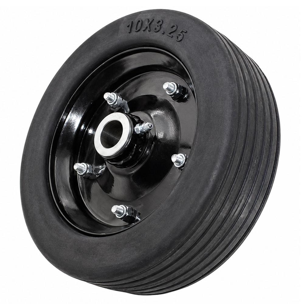 10325-B100 Finish Mower Wheel Solid Molded For 1" Axle 3.25" Hubs Universal Fit