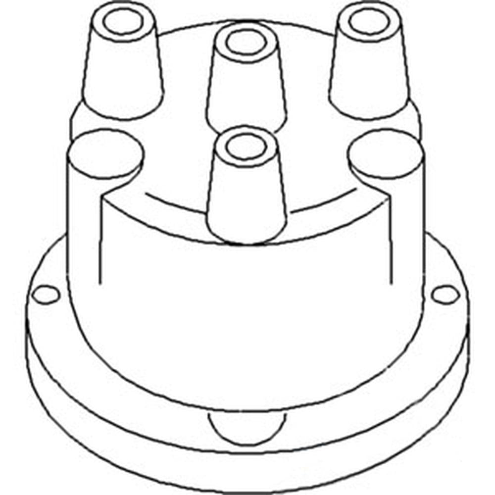 Distributor Cap 3 Cyl Perkins Screw Type Fits Massey Ferguson 135 150 20 40 2200