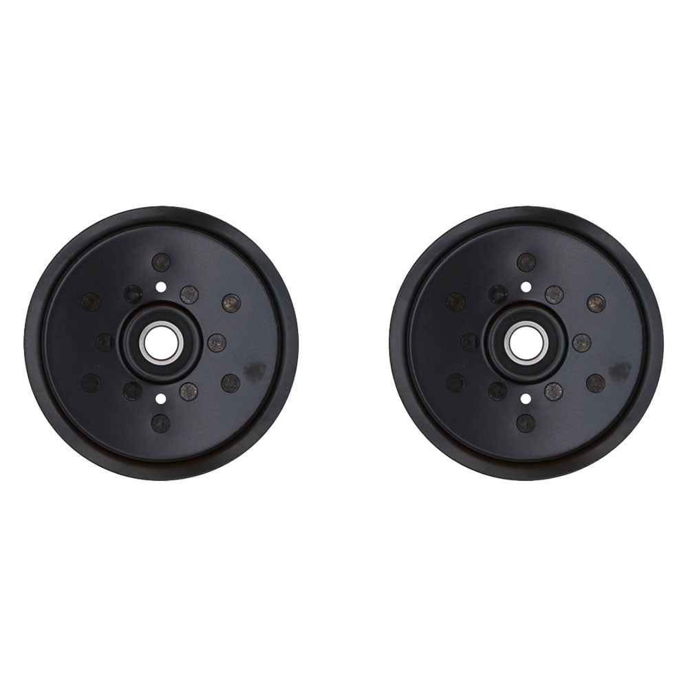 QTY 2: Flat Idler Pulleys Fits Hustler Replaces 781856