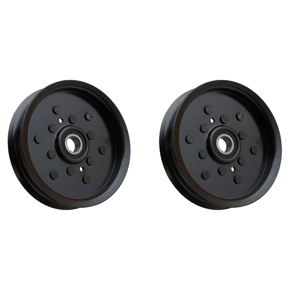QTY 2: Flat Idler Pulleys Fits Exmark Replaces 1-613098