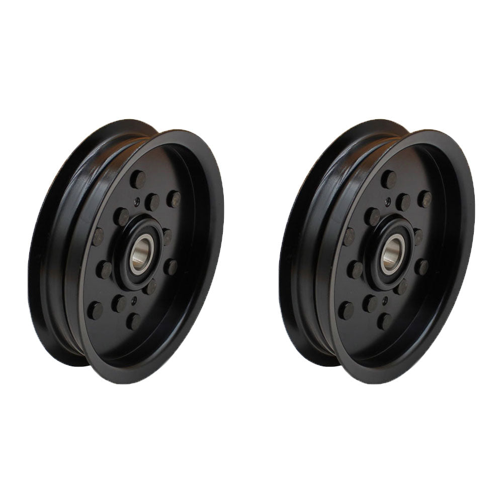 QTY 2: Flat Idler Pulleys Fits Toro Replaces 1-613098