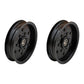 QTY 2: Flat Idler Pulleys Fits Hustler Replaces 781856