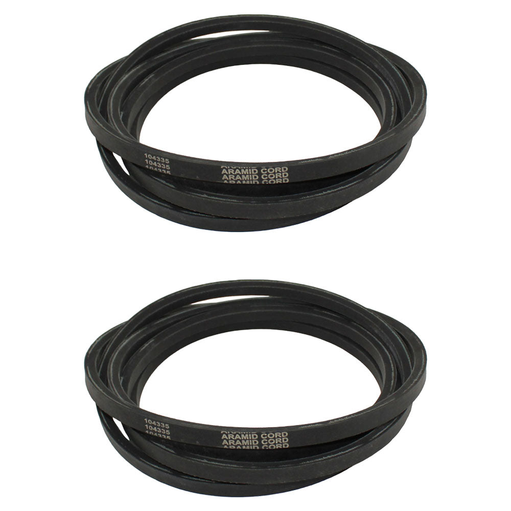 Qty. 2: Deck Belts Fits John Deere Replaces M156261