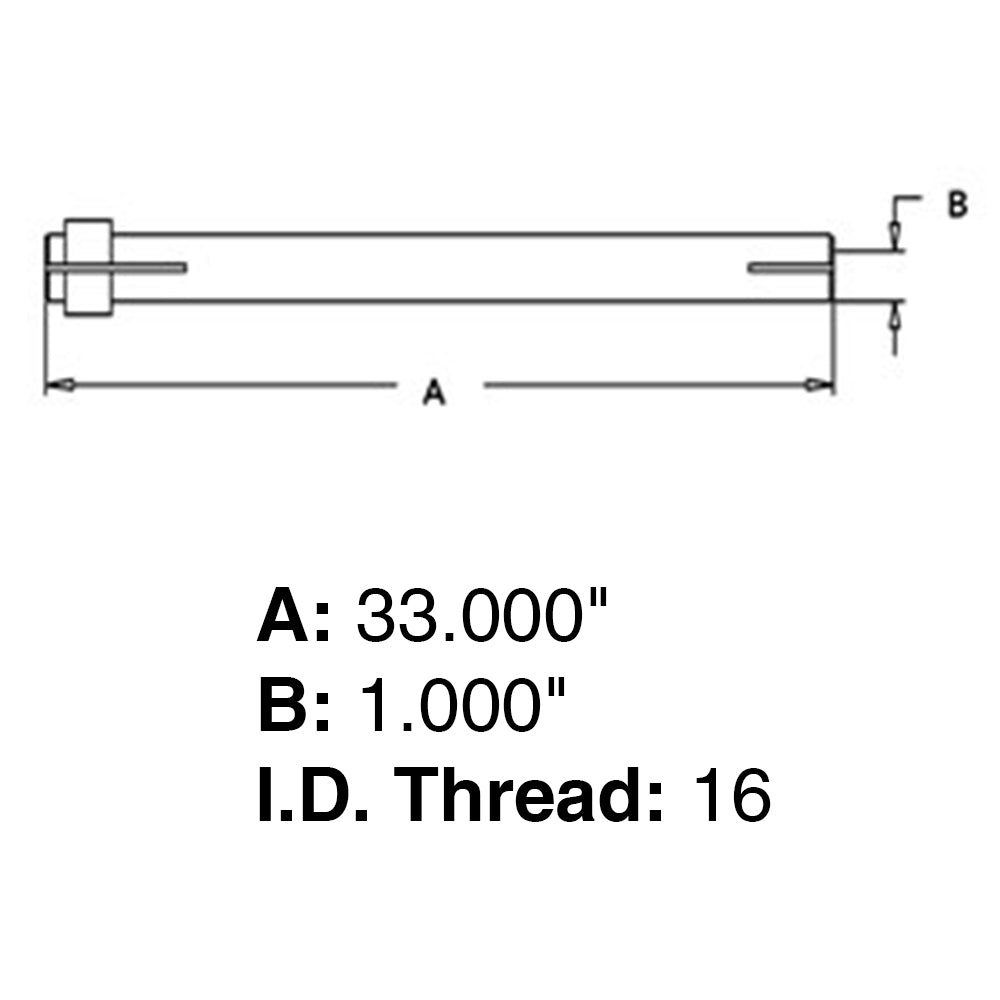 Fits Massey Ferguson 230 245 20C TIE ROD STEERING TUBE W/CLAMP 1048271M91