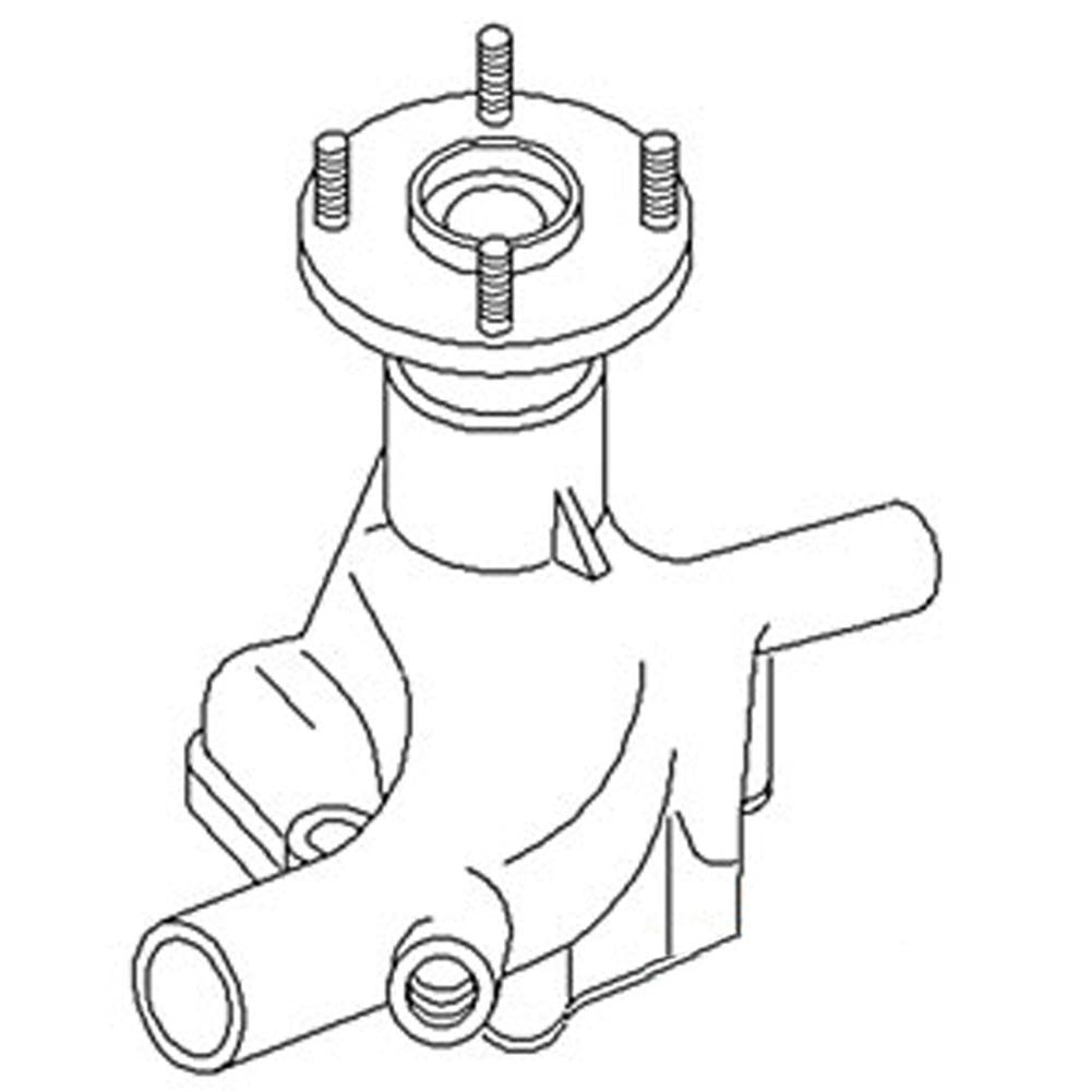 Water Pump Fits International 274 284 1058287C91