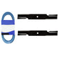 Blades & Belt Set for 36" Decks Fits Bobcat Replaces 112111-02