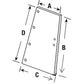 HC109319C2 Wing Window Glass, RH or LH Fits International