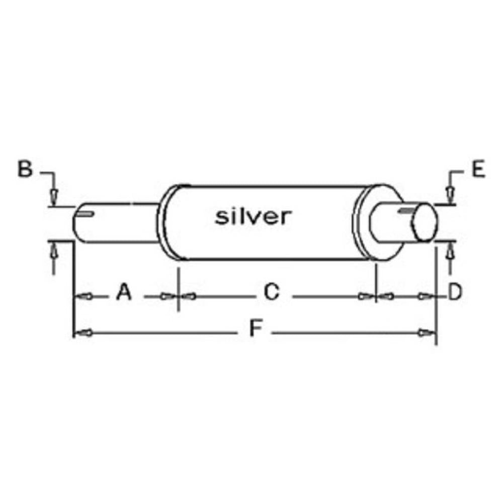 Muffler - Gray fits Minneapolis Moline M5 M602 M604 M670 10A23891 10A15416