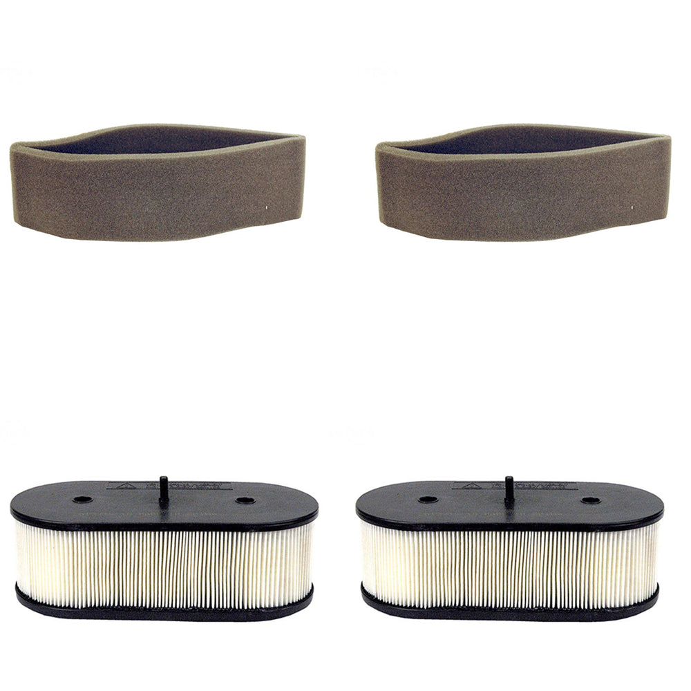 Qty 2: Air Filter & Pre-Filter Set Fits John Deere Replaces 11013-7025