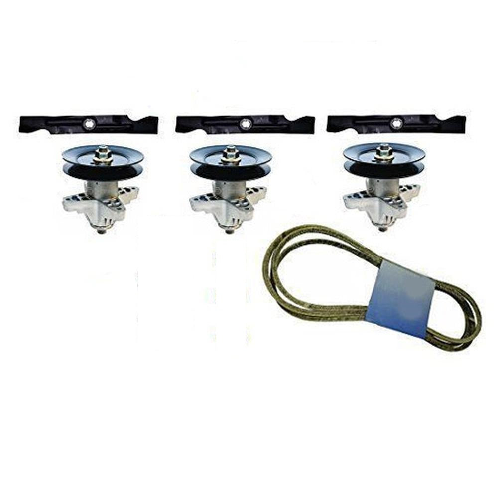 Deck Blade Spindle Belt Kit Fits Troy Bilt Fits MTD White ZT-22 Mustang XP RZT50