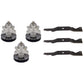Mower Spindle Kit with Standard Blades fits Columbia GT5025 ZT-L50 ZTL7000