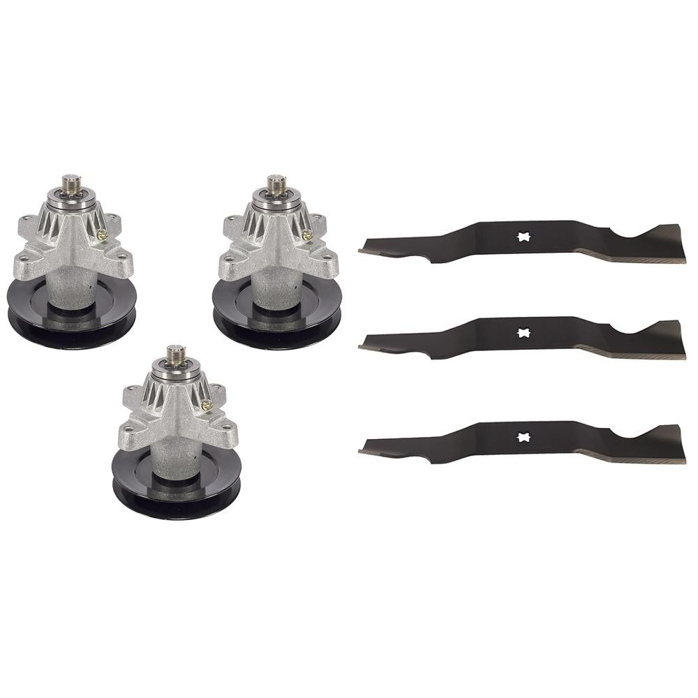 Mower Spindle Kit with Standard Blades fits Columbia GT5025 ZT-L50 ZTL7000