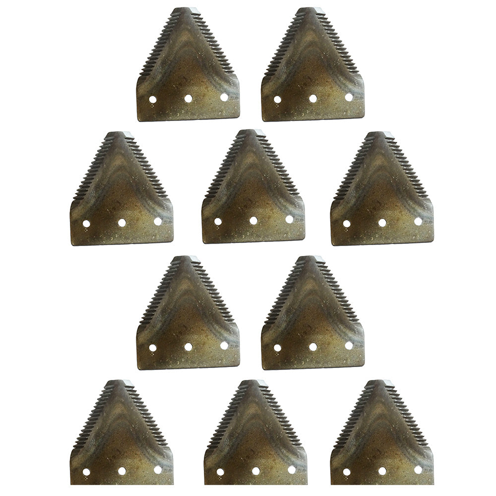 Qty 10: Grain Head Sickle Section Tooth Fits Ford/New Holland Replaces 112074A1