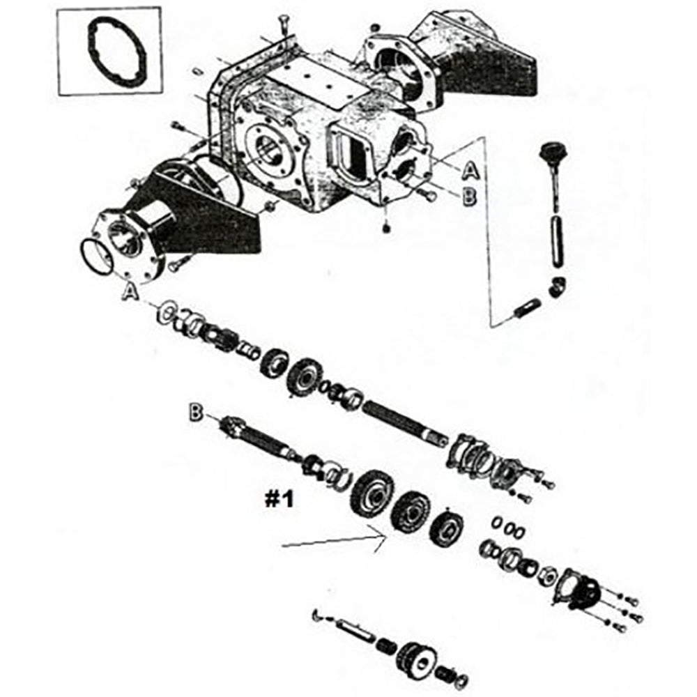 11374 D37372 2nd 3rd Sliding Gear Fits Case Crawler Loader Dozer 310B 350 350B +
