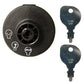 Key Switch Fits Toro TimeCutter Z4200 Z4235 Z5060 Z4202 w/2 Keys & Carabiner