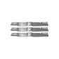 3 Medium Lift Blades Fits Exmark Triton Decks 72" Lazer Z Repl. 103-9625