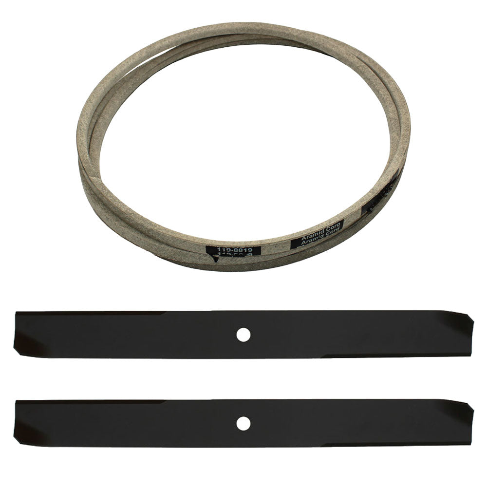 Mower Deck Belt and Blade Set Fits Toro Replaces 106-2247 Made with Aramid