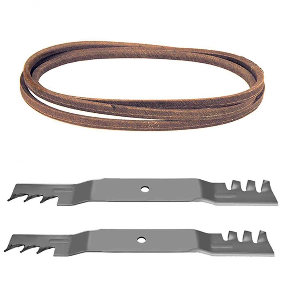 Mower Deck Belt and Toothed Mulching Blades Fits Toro Replaces 106-224703