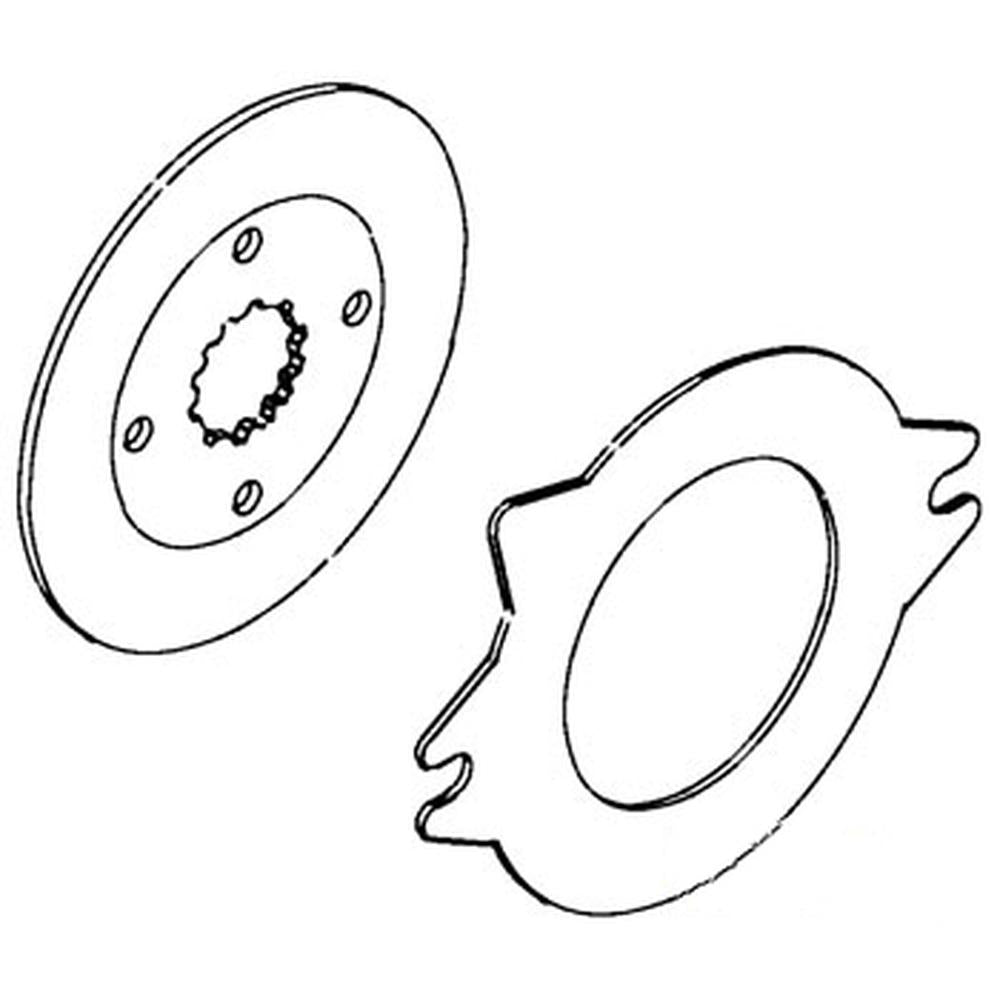 Wet Brake Disc Kit Fits International 1086 786 886 3688 986 3288 Hydro 186 3088