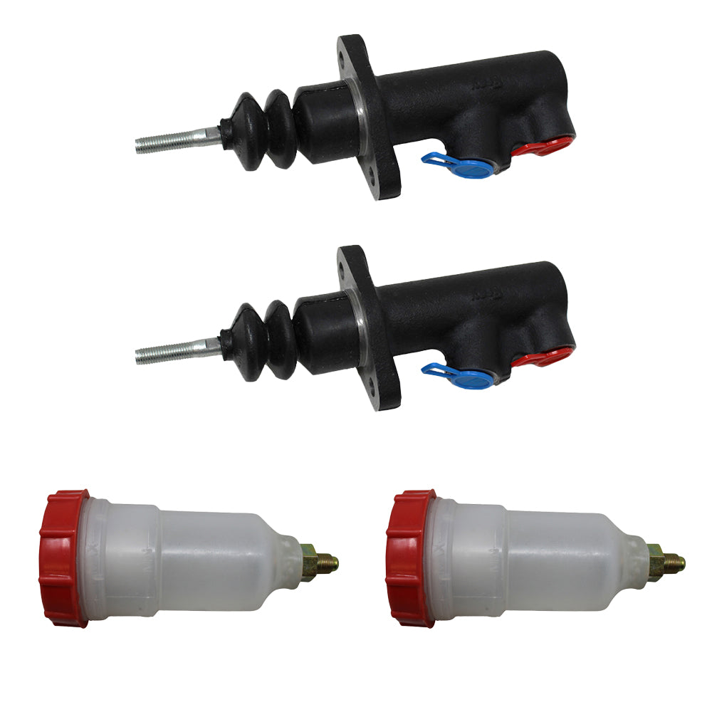 2 Master Cylinders with 2 Reservoirs
 Fits JCB Replaces 121-34400