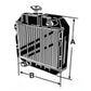 New Radiator with cap for Yanmar 3000, 3110, YM3000, YM3110