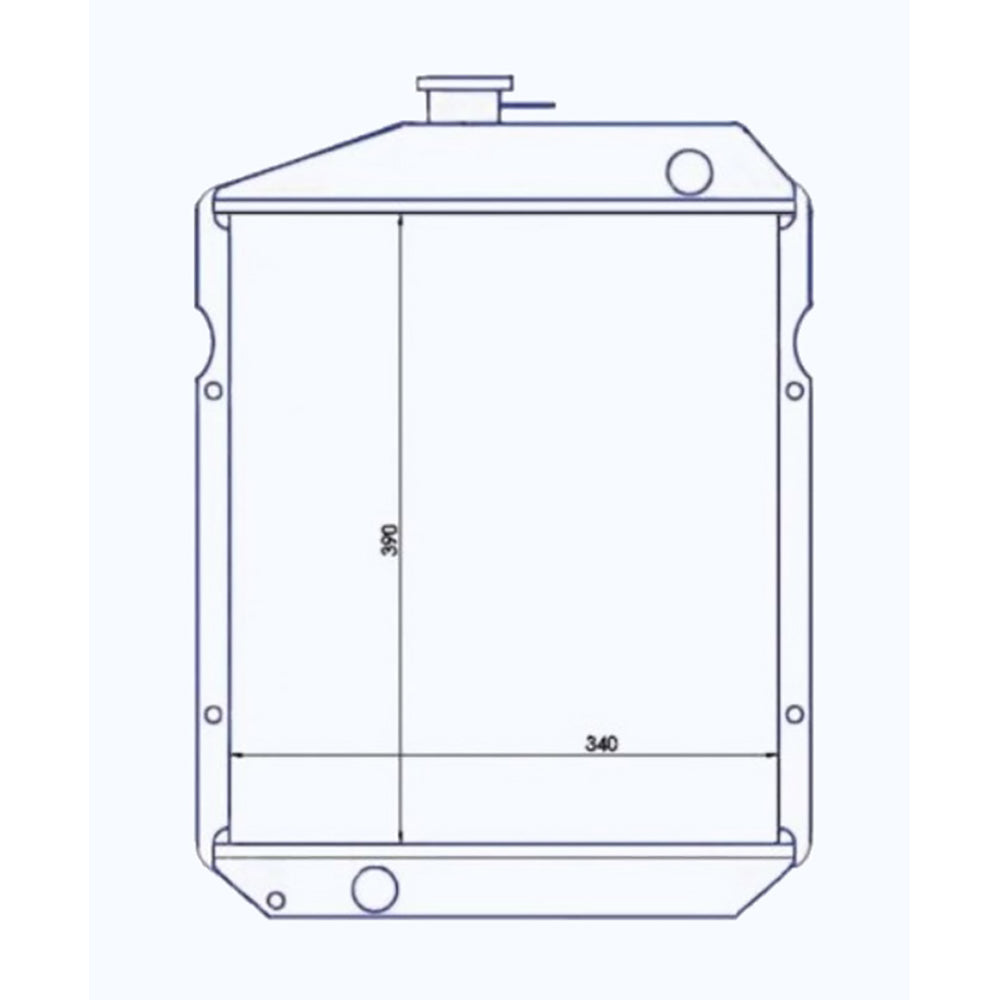 Radiator Fits Yanmar Replaces 122250-44501